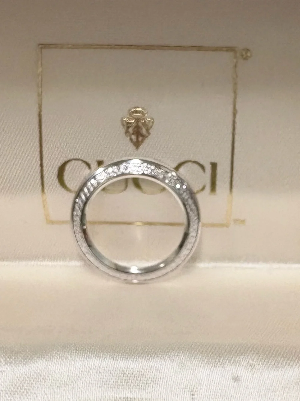 Gucci Silver Diamond Cut Bezel for Vintage Gucci Bezel Watch